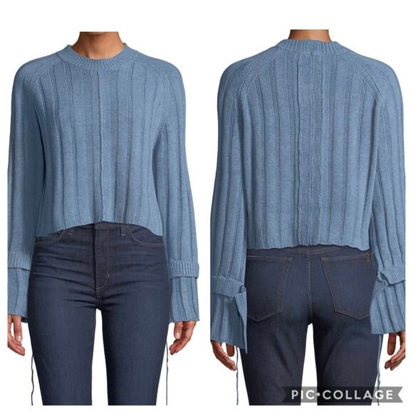 Avantlook Ribbed Bell Sleeve Sweater - Picture 1 of 7